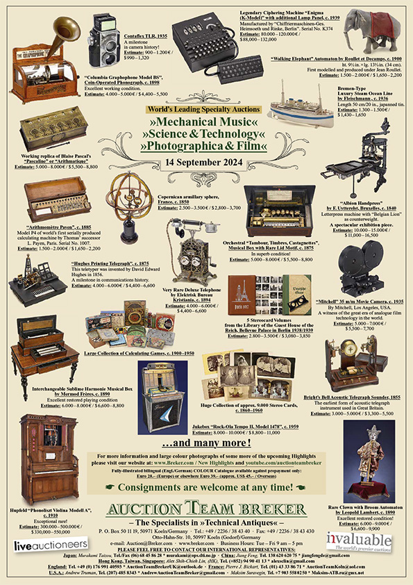 Auction Team Breker enchères septembre 2024