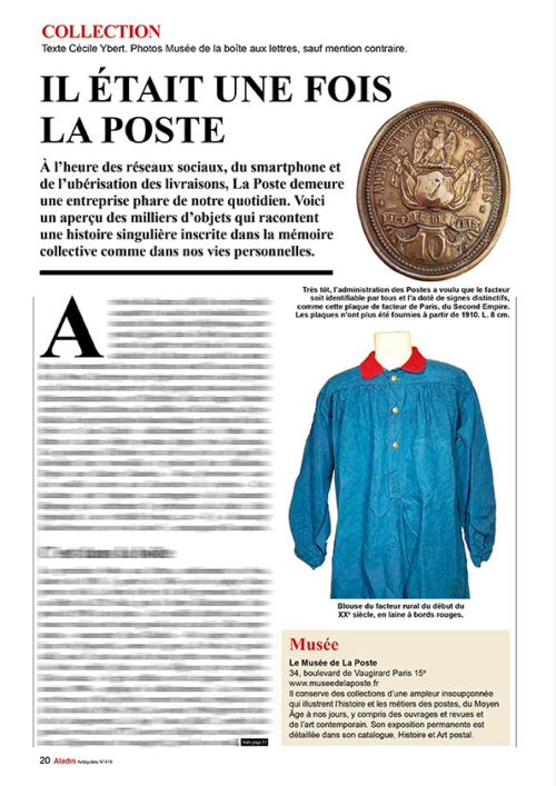 ALADIN MAGAZINE 419 musee de la poste