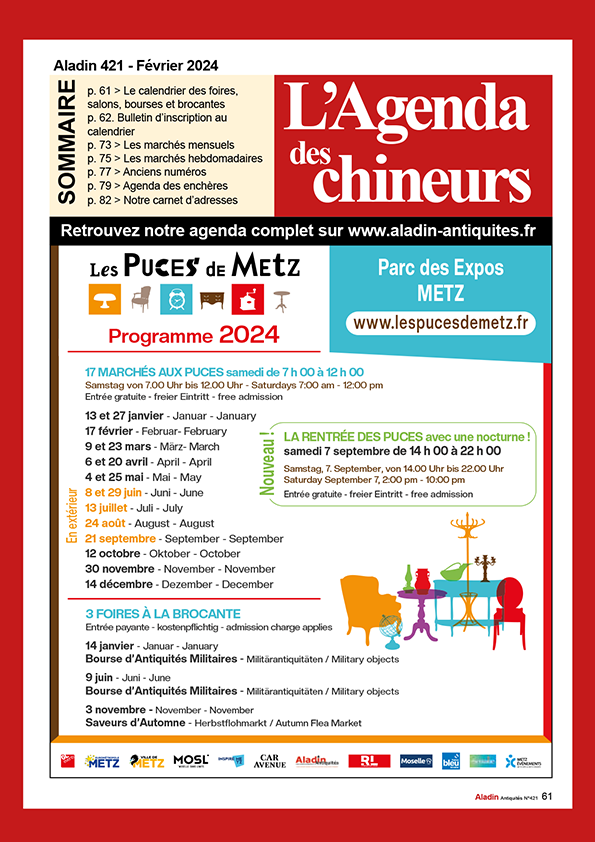 AGENDA DU CHINEUR 421