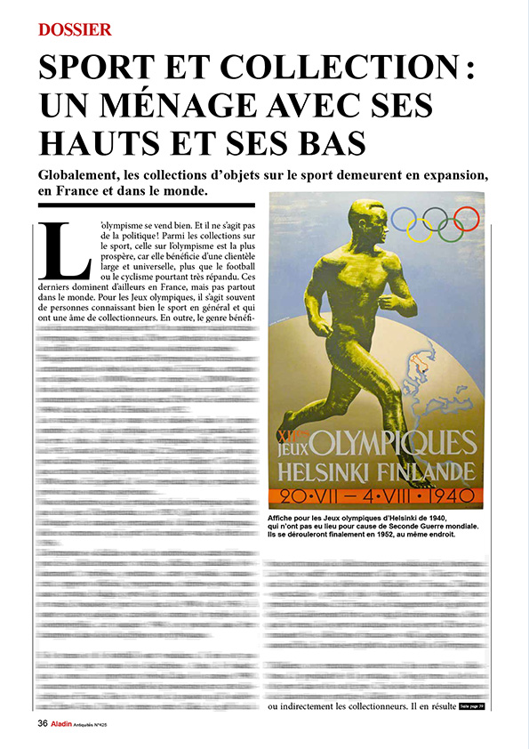 Extrait article magazine ALADIN collection JO 2024 425