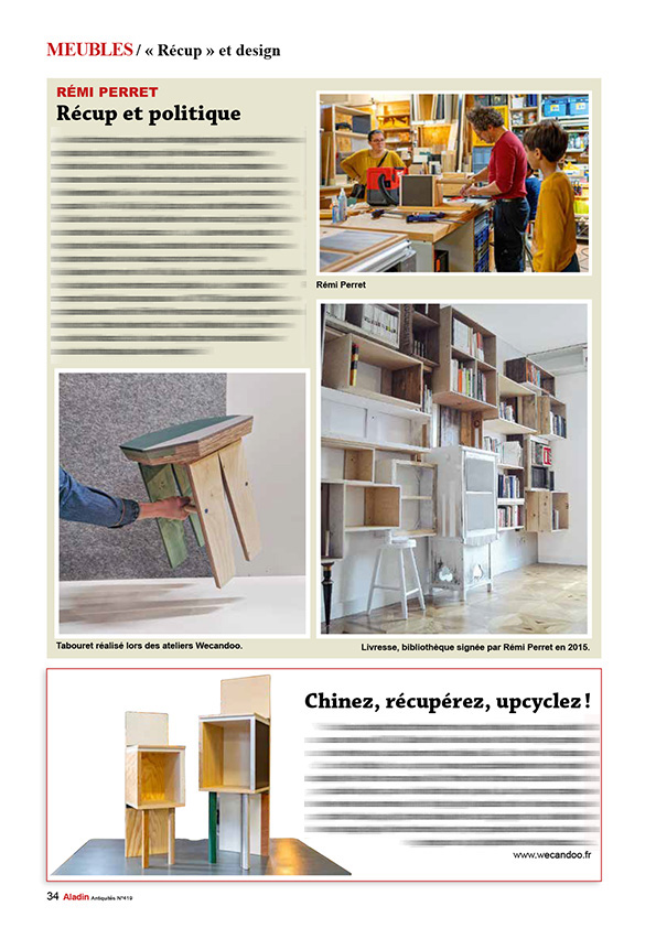 Extrait article ALADIN Magazine recup et design