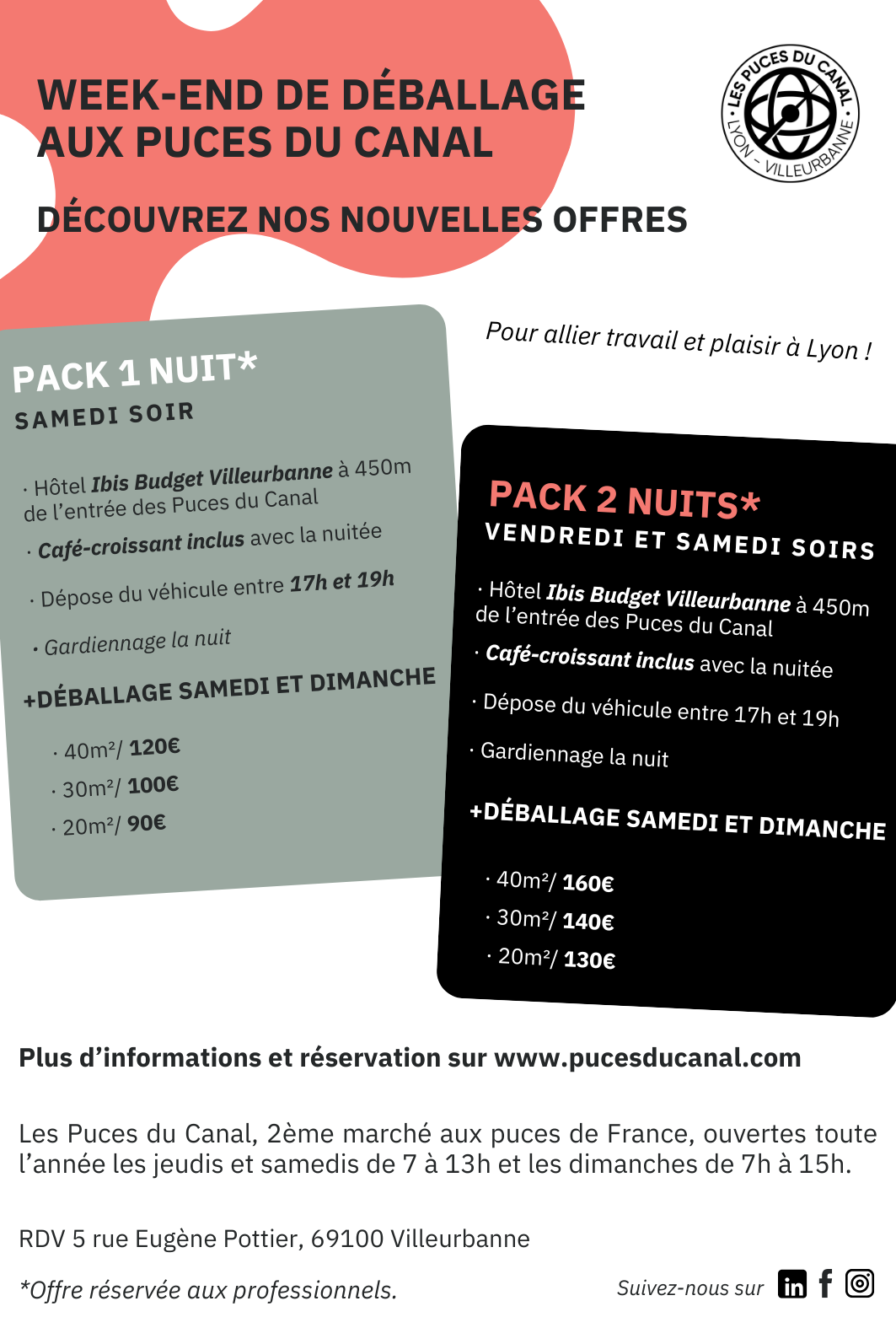 Lyon Les Puces du canal publicité magazine Aladin