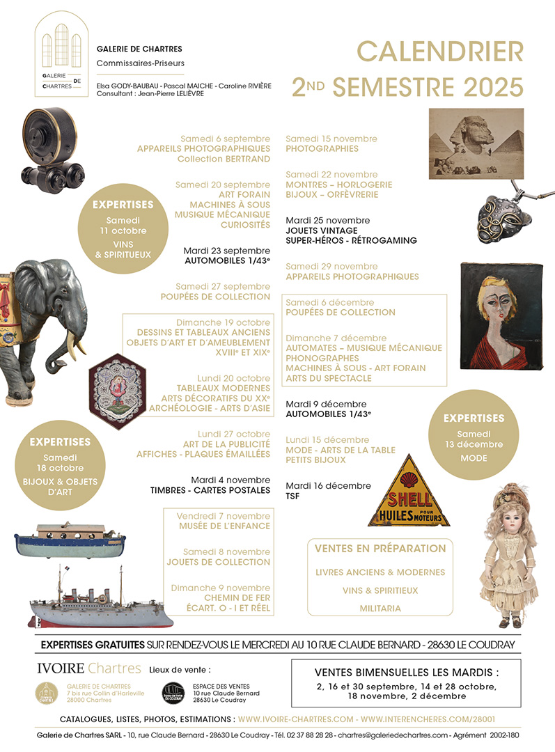 Galerie de Chartres calendrier des enchères