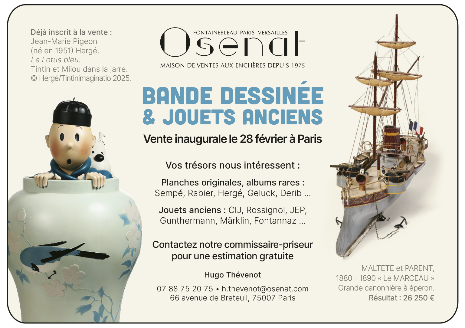 SVV Osenat vente enchère bande dessinées jouet ancien ALADIN magazine