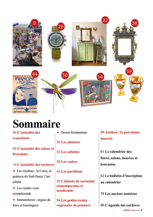 sommaire ALADIN magazine juin 2025