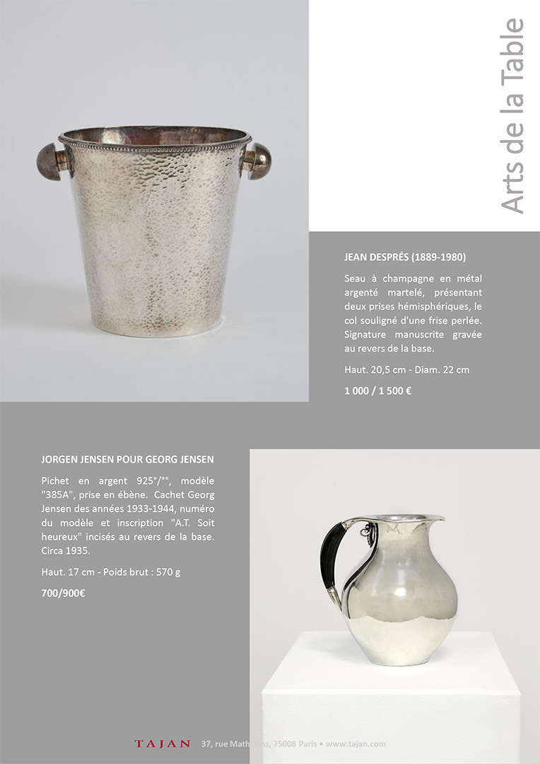 Tajan arts de la table