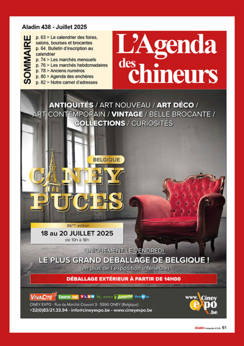 ALADIN AGENDA DU CHINEUR CALENDRIER ANTIQUITES BROCANTE
