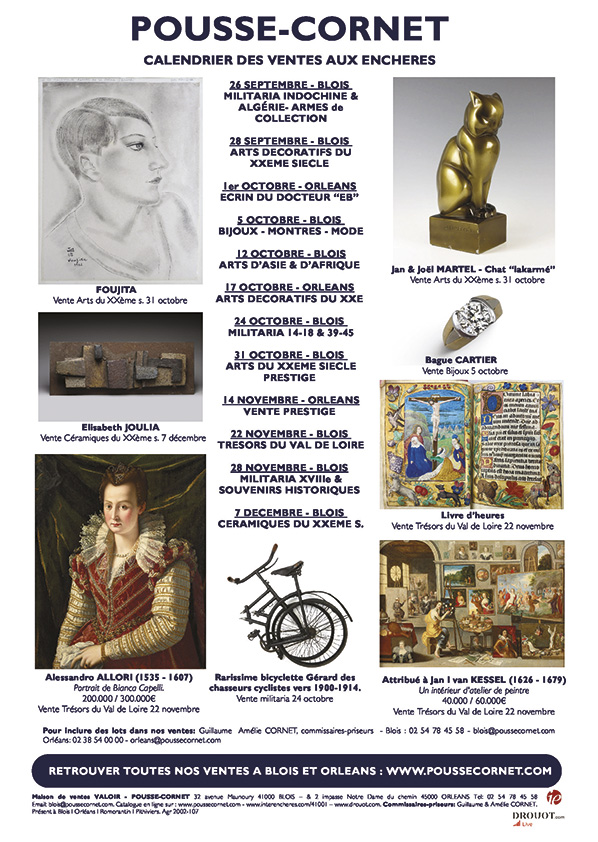 POUSSE-CORNET enchères calendrier