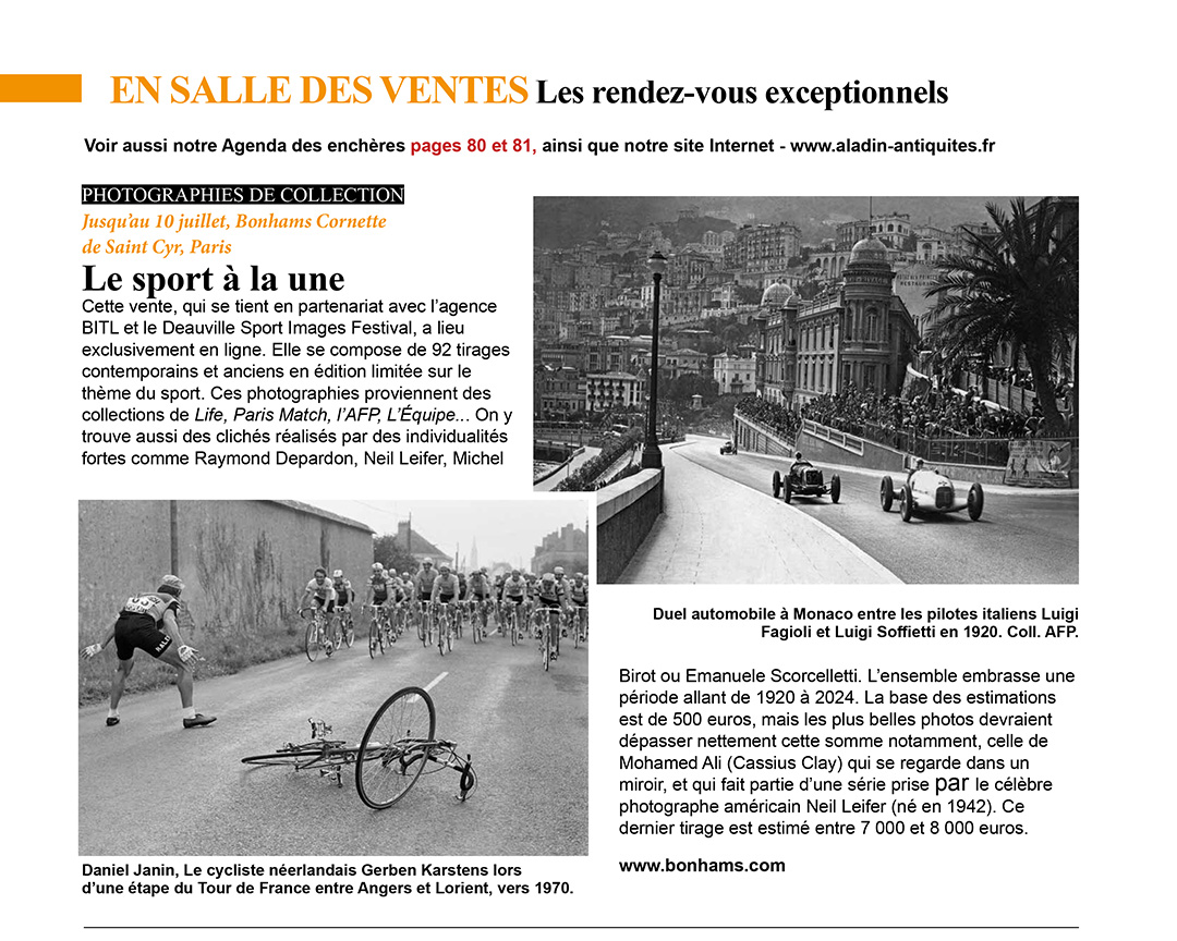 ALADIN 438 en salle des ventes