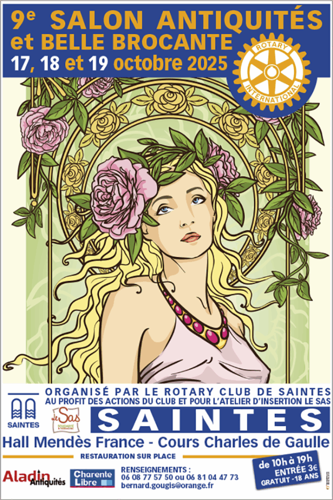 Salon antiquités belle brocante Saintes