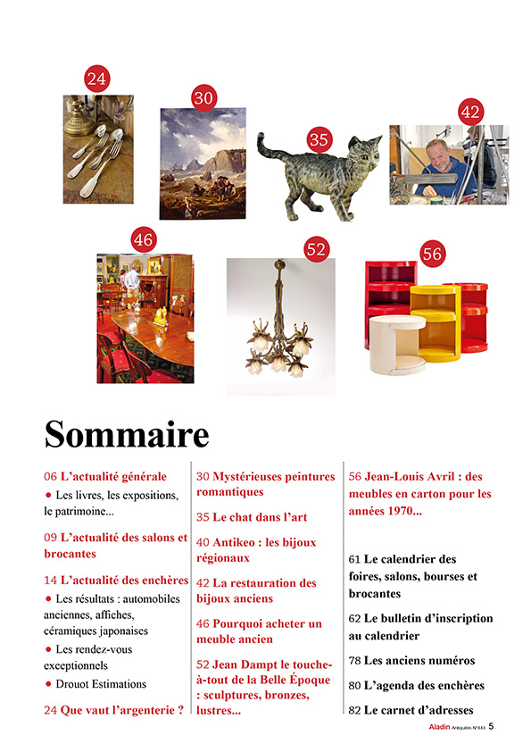 Sommaire du magazine ALADIN 443 décembre 2025
