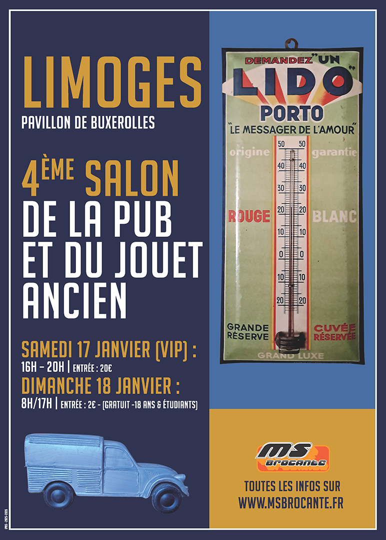 Salon de la Pub et du Jouet Limoges 2026