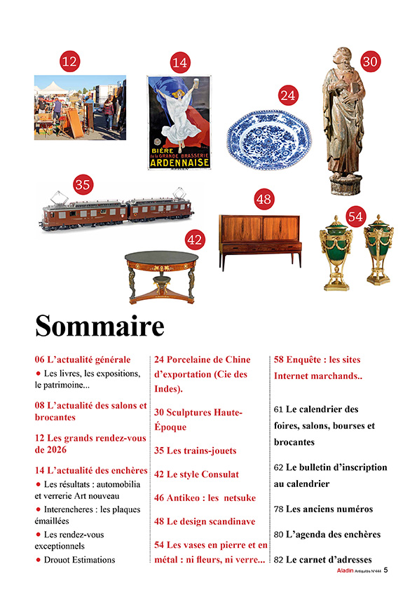 Sommaire Aladin janvier 2026