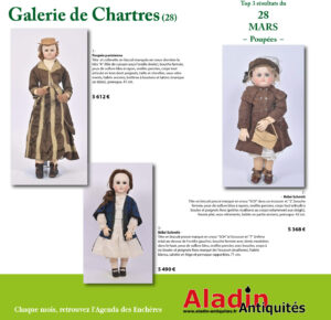 Enchères Poupées de collection du 28 mars 2026 à Chartres