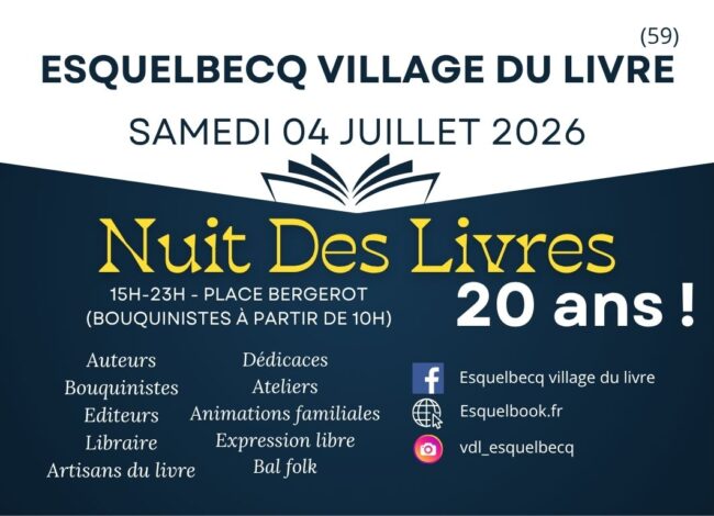 Nuit du livre 2026 ESQUELBECQ