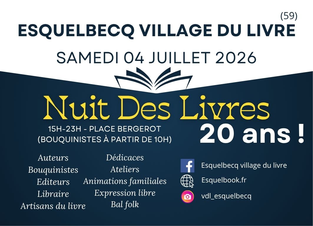 Nuit du livre 2026 ESQUELBECQ