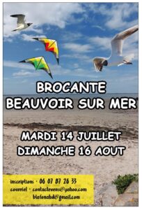 beauvoir sur mer brocante ete 2026