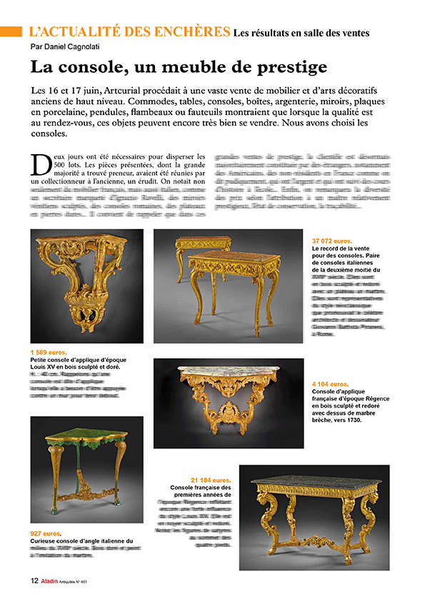 Les Consoles ALADIN 451