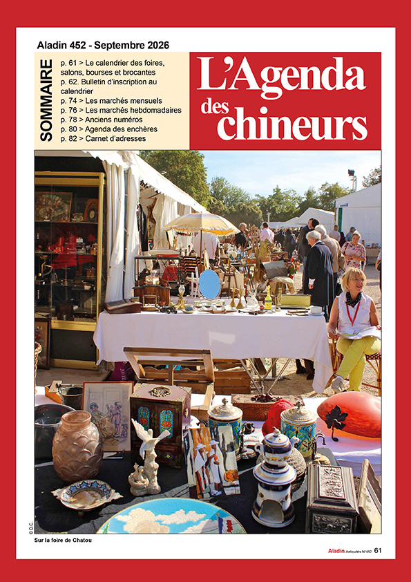 ALADIN-452-BD-3Agenda Agenda du chineur ALADIN Antiquités 452 septembre 2026