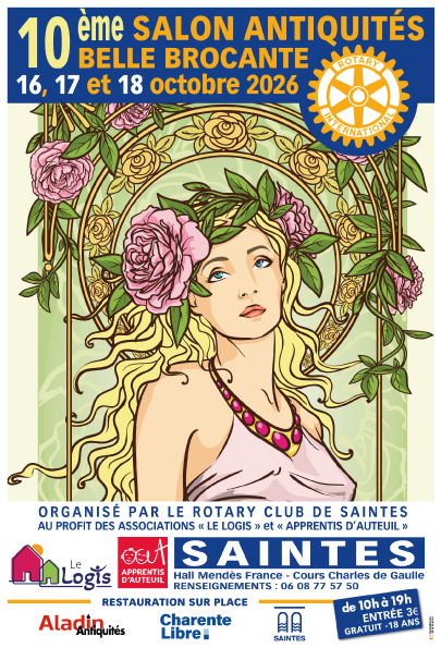 Salon antiquités et belle brocante de Saintes 2026