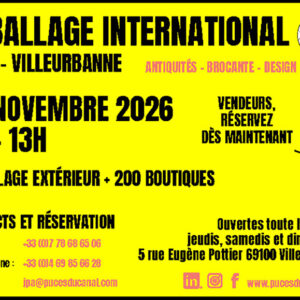 déballage marchand Lyon novembre 2026