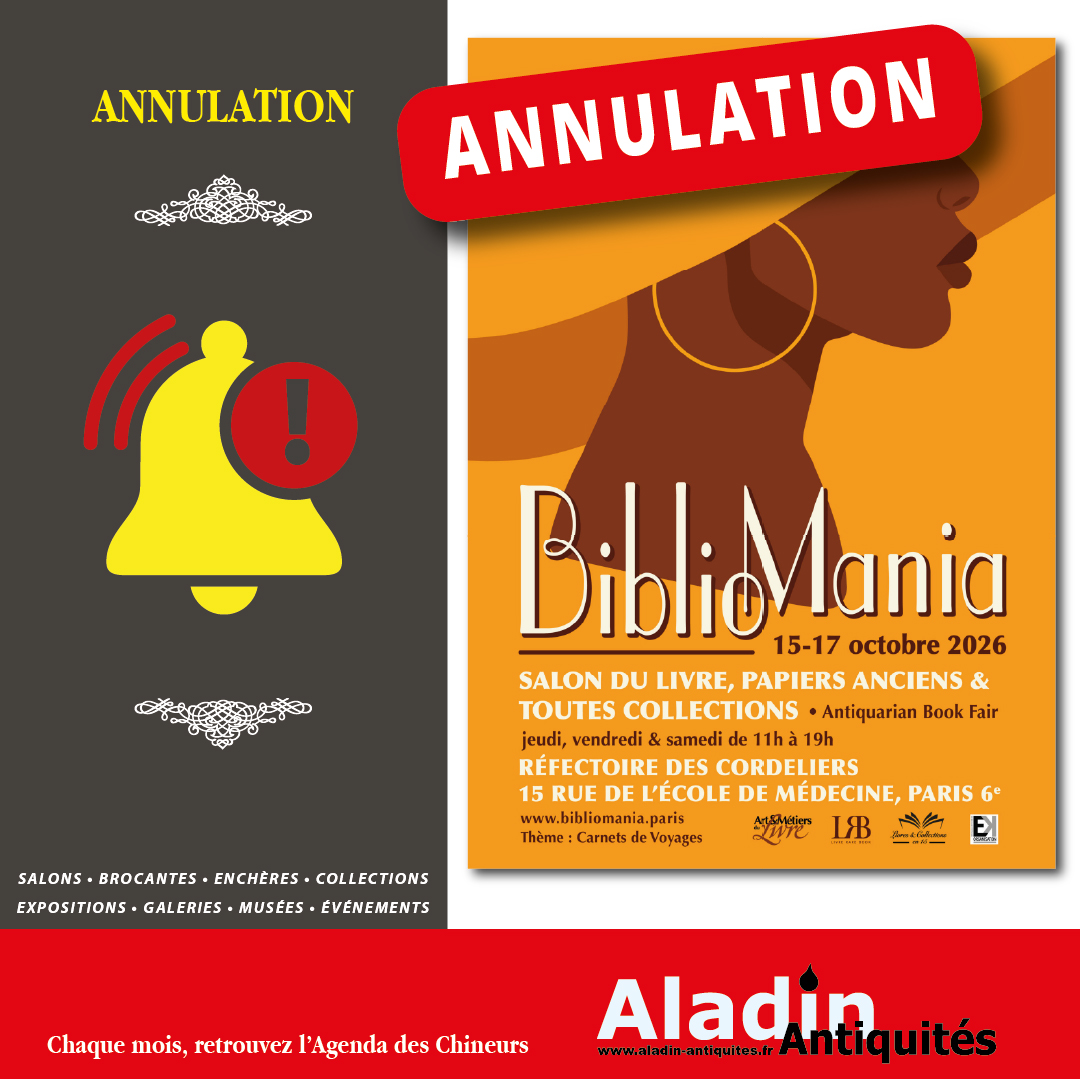 Annulation BIBLIOMANIA 2026
