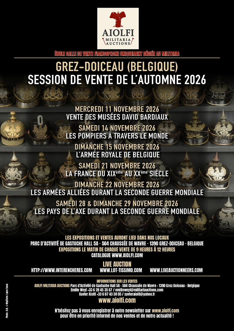 Militaria auction novembre 2026